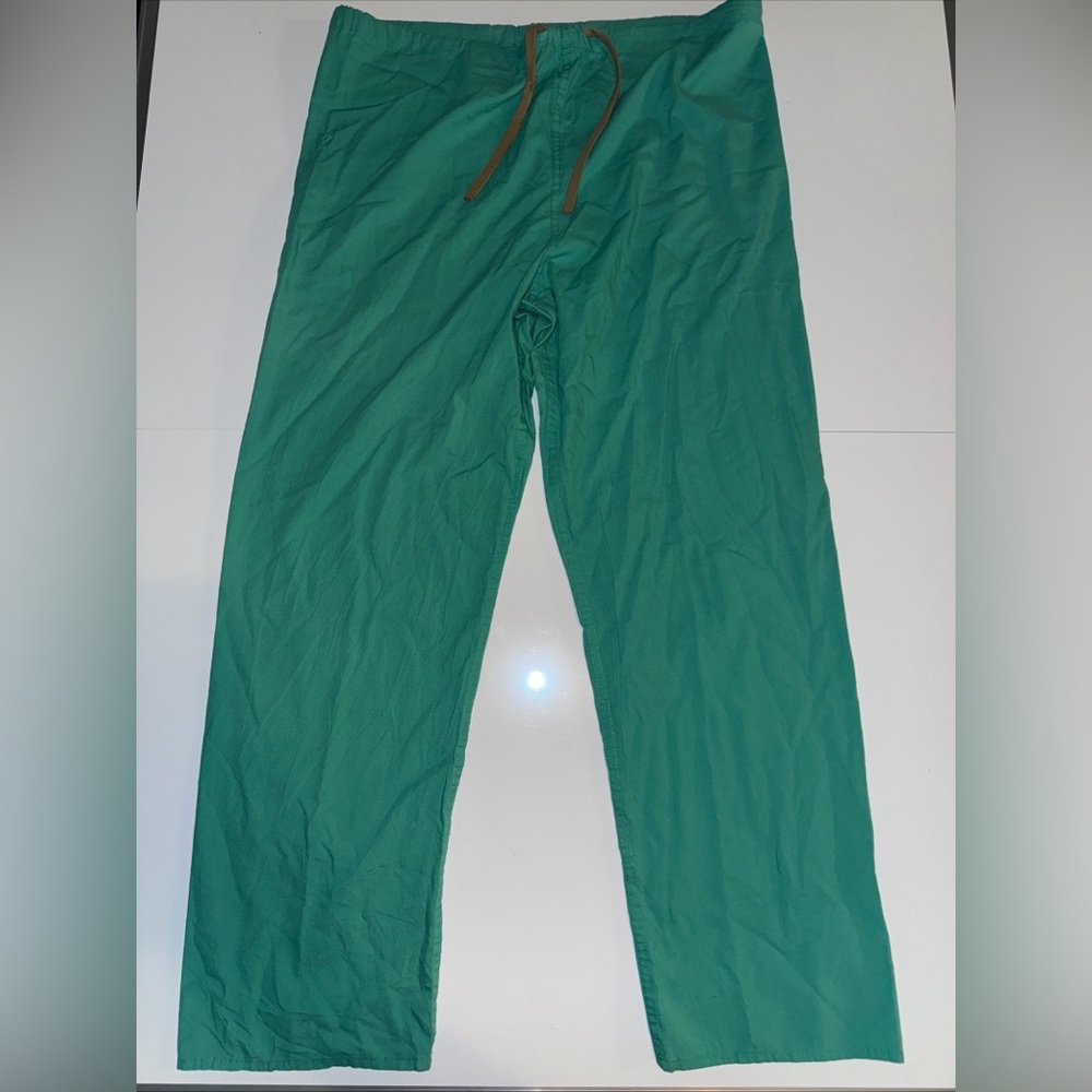 Standard Textile Scrub Pants Unisex Green Size Medium
